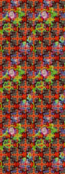 Chichi 'nin kumaş kalıbını çiz. Raster illüstrasyonu. Çiçek deseni. Renkli Bahar Teması eskiz kalıbı. Düz Çiçek Elementleri Tasarımı.