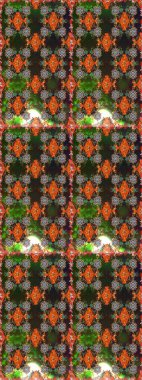 Tekstil, tebrik kartı, boyama kitabı, telefon kılıfı baskısı için kullanılabilir. Raster Henna dövme stili. Kızılderili desenli desenli desenli şal deseni. Etnik Mandala süsü.