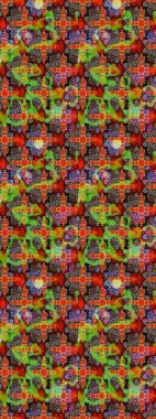 Sınır Kızılderili çiçekli paisley patten. Etnik Mandala havlusu. Tebrik kartı geçmişi, boyama kitabı, arkaplan ve tekstil için kullanılabilir. Raster Henna tarzı. Taslak süsleme izi.