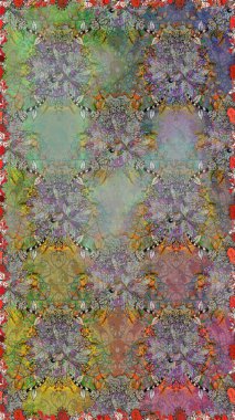 Kullanılabilir Tekstil, tebrik kartı, boyama kitabı, telefon durumda yazdırma için. Etnik Mandala süsleme. Hint çiçek desenli madalyon desen. Raster kına dövme stil.