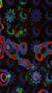 Siyah ve gri renkli çiçekler. Sevimli çiçek raster deseni. Sketch Colour Spring Theme eskiz kalıbı. Düz Çiçek Elementleri Tasarımı.