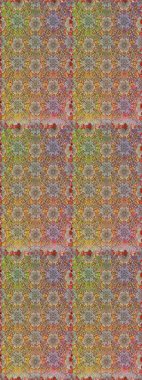 Çiçekli karalama şeklinde Raster çiçek deseni. Kahverengi ve bej renkli çiçekler. Nazik, narin çiçek arkaplanı.