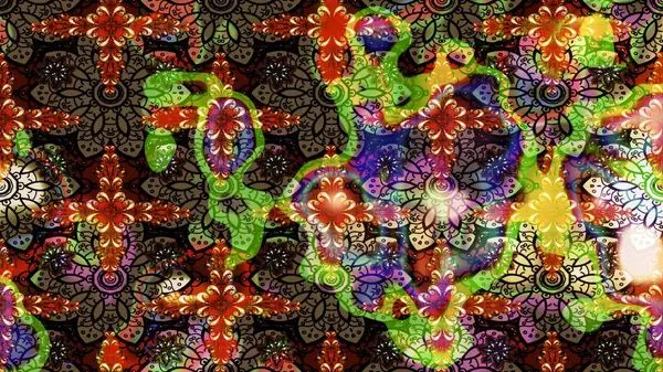 Yumuşak, yaz çiçekli arka plan. Çiçekli karalama şeklinde Raster çiçek deseni. Kahverengi renkte çiçekler.