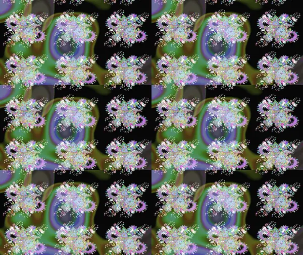 Raster illüstrasyonu. El yapımı çiçek ve bitki koleksiyonu. Eskiz stili yeşil renkler. Şirin karalamalı çiçek desenli çizim. Raster illüstrasyonu.