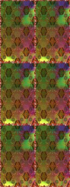 Vadinin çiçekleri kahverengi ve yeşil renklerde. Soyut etnik raster kusursuz desen. Çiçekler..