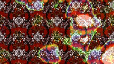 Raster illüstrasyonu. Çiçekli, yapraklı, çiçek desenli eskiz. El çizimi.