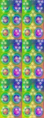 Nazikçe, güzel çiçek arkaplanı. Çiçekli karalama şeklinde Raster çiçek deseni. Yeşil renkte çiçekler.