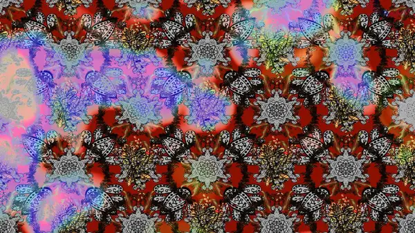 Tekstil veya kitap kapakları, imalat, duvar kağıtları, baskı, hediye paketi ve yapıştırma kitabı için çiçek eskizi geçmişi. Raster illüstrasyonu. Küçük ölçekli çiçeklerdeki basit sevimli desen.