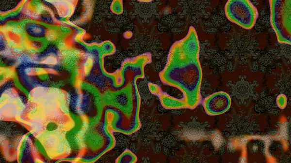 Kahverengi ve yeşil renklerde bahar çiçekleri. Raster çiçekleri klasik tarzda çizilmiş. Çiçekli yumuşak bir eskiz şekli. Raster illüstrasyonu.