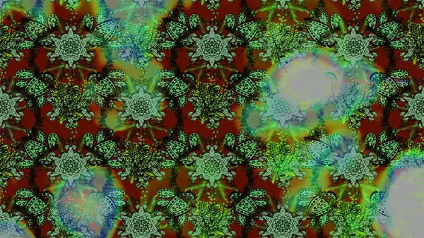 Güzel eskiz şekli. Güzel kumaş deseni. Renkli Yaz Temalı eskiz kalıbı. Raster çiçekli arka plan. Yazdır. Düz Çiçek Elementleri Tasarımı.