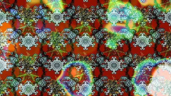 Küçük çaplı çiçeklerdeki basit şirin desenler. Tekstil veya kitap kapakları, imalat, duvar kağıtları, baskı, hediye paketi ve yapıştırma kitabı için çiçek eskizi geçmişi. Raster illüstrasyonu.