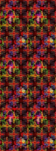 El çizimi Raster çizimi. Çizim çiçek deseni duvar kağıdı, web sitesi arka planı, ambalaj kağıdı, davetiye, broşür, afiş veya web sitesi için kullanılabilir. Parlak elementlerin.