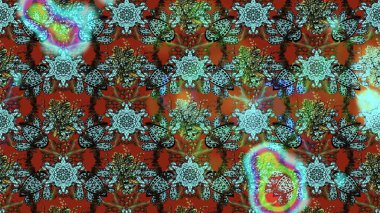 Raster illüstrasyonu. Çiçekli çiçek deseni, suluboya. Renkli Bahar Teması eskiz kalıbı. Düz Çiçek Elementleri Tasarımı. Mavi ve kahverengi renkte çiçekler.