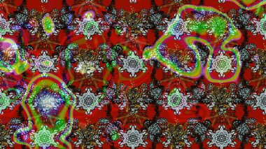 Küçük kırmızı ve kahverengi çiçeklerle oldukça eski bir besin torbası deseni. Tekstil, kumaş, kapaklar, duvar kağıtları, baskı, paket, koleksiyon defteri, örgü, dekupaj için çiçek arkaplanı..