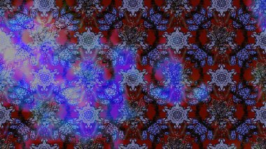 Tekstil, tebrik kartı, boyama kitabı, telefon kılıfı baskısı için kullanılabilir. Etnik Mandala süsü. Raster Henna dövme stili. Hint çiçekli desenli şal desenli..