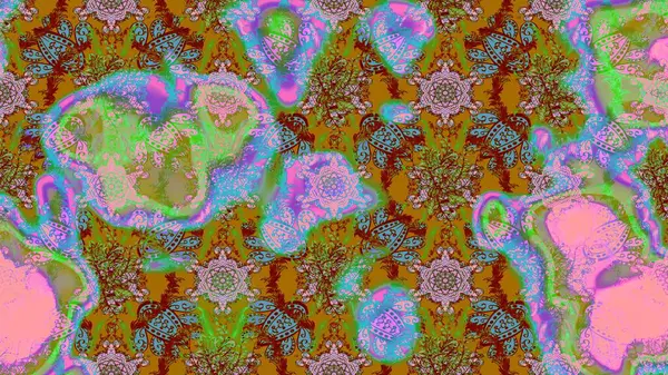 Eski model. Raster illüstrasyonu. Çiçeğin suluboya çizimlerinin mükemmel deseni. Suluboya çizim kalıbı. Dekorasyon ve tasarım için güzel bir desen. Moda yazdırma.