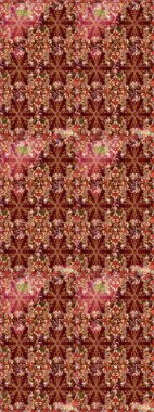 Kahverengi renklerde, altın elementli, pürüzsüz bir desen. Şam tasarım için kusursuz desen.