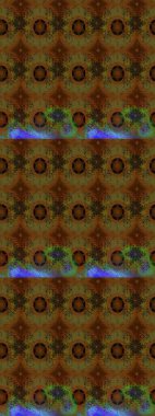 Raster - stok. Kahverengi çiçekli eskiz deseni, suluboya çiçek deseni, sevimli çiçek, duvar kağıdı, kart veya kumaş için fayanslı.