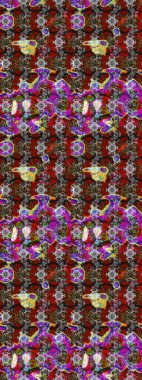 Raster. Gri ve kırmızı renkte güzel çiçekli eskiz deseni, suluboya çiçek deseni, duvar kağıdı, kart veya kumaş için fayanslı..