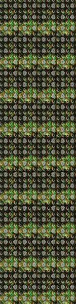 Raster Çiçek İllüstrasyonu güzel tekstil. Kahverengi ve siyah renkte etnik çiçeklerle süslenmiş zarif bir eskiz..