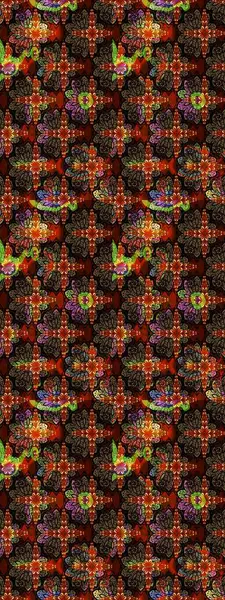 Kahverengi ve siyah renkli çiçekler. Kumaş desenli papatya çiçekleri ayrıntıları.