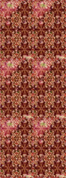 Kahverengi renklerde, altın elementli, pürüzsüz bir desen. Şam tasarım için kusursuz desen.