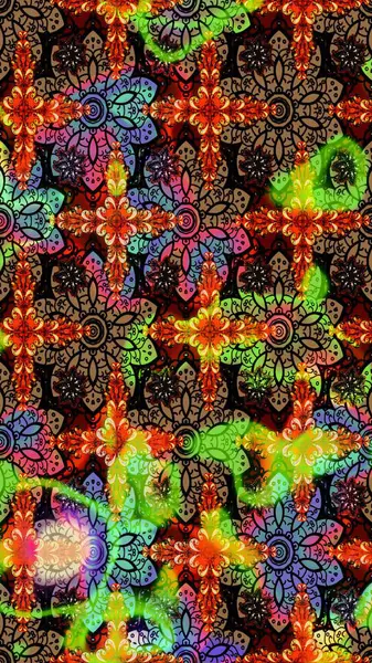 Siyah ve kahverengi renklerde. Çiçek buketleriyle klasik bir eskiz şekli. Raster illüstrasyonu.