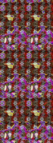 Raster. Gri ve kırmızı renkte güzel çiçekli eskiz deseni, suluboya çiçek deseni, duvar kağıdı, kart veya kumaş için fayanslı..