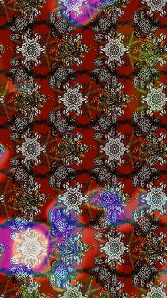 Kahverengi ve gri renkli çiçekler. Raster illüstrasyonu. Düz Çiçek Elementleri Tasarımı. Çiçekli çiçek deseni, suluboya. Renkli Bahar Teması çizim şablonu.