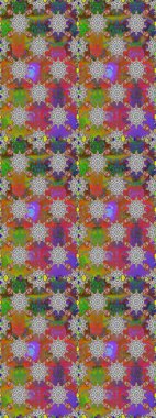 Çiçekli, suluboya desenli kusursuz çiçek deseni. Süslü kumaş deseni. Raster deseni.