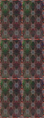 Gri ve kahverengi renklerde. Raster illüstrasyonu. Anti-stres için Raster soyut şablon sayfası.