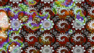 Davetiye ve kartpostal tasarımı için dekoratif çiçek unsurları. Şirin, zarif çiçekler Raster illüstrasyonu. Tekstil için figür. Poster ya da kapak için arka plan. Yapraklı çizim deseni.