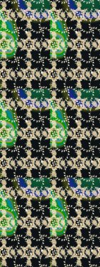 Gri renklerde. Küçük çiçekteki sevimli çiçek deseni. Soyut çiçek çizim kalıbı arka planı. Raster deseni. Raster illüstrasyonu.