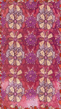 Raster sorunsuz sevimli çiçek deseni. Bahar Yaz saati. Tatil ruh. Nazik romantik Yazdır.