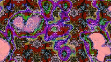 Sevimli çiçek raster deseni. Düz Çiçek Elementleri Tasarımı. Renkli Yaz Temalı eskiz kalıbı. Modaya uygun kumaş deseni.