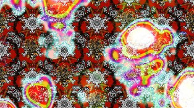 Ağaç dallı bahar çiçekleriyle desen, gri renklerde ve çiçek siluetiyle nötr renkler. Raster deseni.