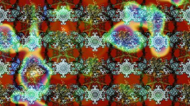 Küçük çiçekteki sevimli çiçek deseni. Kahverengi ve yeşil renkte çiçekler.