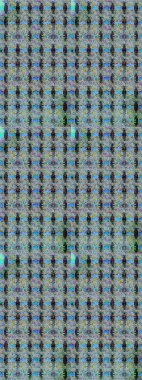 Mavi renkli çiçekler. Kumaş desenli papatya çiçekleri ayrıntıları.