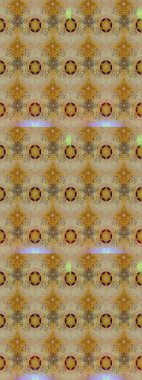 Süslü kumaş deseni. Raster illüstrasyonundaki çiçek desenli çizim. Renkli Bahar Teması eskiz kalıbı. Düz Çiçek Elementleri Tasarımı.