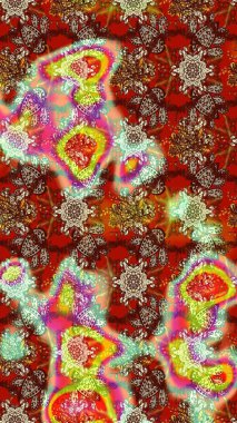 El çizimi Raster çizimi. Çizim çiçek deseni duvar kağıdı, web sitesi arka planı, ambalaj kağıdı, davetiye, broşür, afiş veya web sitesi için kullanılabilir. Karalama elementleri.