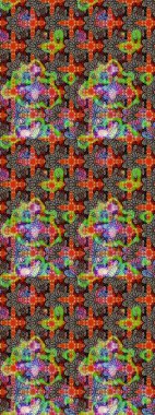 Kahverengi ve bej renkli çiçekler. Çizim çiçek deseni duvar kâğıdı olarak kullanılabilir. Raster illüstrasyonu.