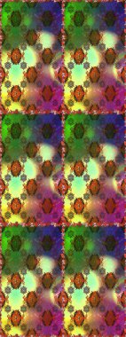 Çiçeksiz desenlerin resmi. Vadinin çiçekleri yeşil ve kahverengi renklerde.