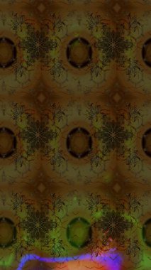 Kahverengi renklerde. Raster illüstrasyonu. Soyut çiçek çizim kalıbı arka planı. Raster deseni. Küçük çiçekte sevimli çiçek deseni var..