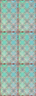 Raster Illustrasyon 'da moda olmayan çiçek deseni. Güzel kumaş deseni. Düz Çiçek Elementleri Tasarımı. Renkli Yaz Temalı Kusursuz Arkaplan.