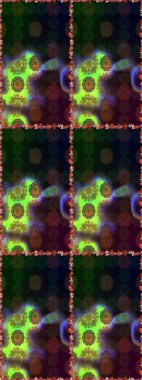 Raster dikişsiz çiçek deseni. Vadinin çiçekleri kahverengi ve gri renklerde.