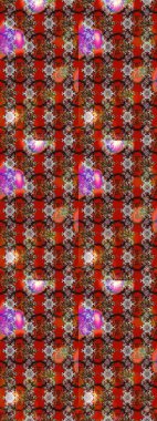 Çiçeksel fantezi tasarımı ve parlak bir arka plan çizimi. Düz Çiçek Elementleri Tasarımı. Renkli Bahar Teması çizim şablonu.