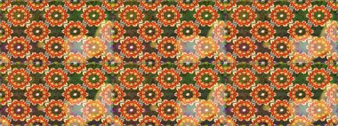 Kahverengi ve turuncu renklerde altın desenli altın elementler. Kusursuz klasik raster altın desenli. Klasik klasik klasik arka plan. Geleneksel oryantasyon süsü.