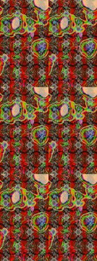 Şirin çiçek elementleri. Raster illüstrasyonu. Renkli Bahar Teması eskiz kalıbı. Taslak desenli, modaya uygun kumaş deseni. Düz Çiçek Elementleri Tasarımı.