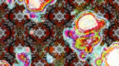 Küçük çiçekteki sevimli çiçek deseni. Gri ve kahverengi renkte çiçekler.