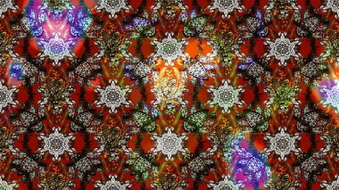 Küçük çiçekteki sevimli çiçek deseni. Güzel kumaş deseni. Raster illüstrasyonu. Güzel karalamalı çiçek deseni çiz..